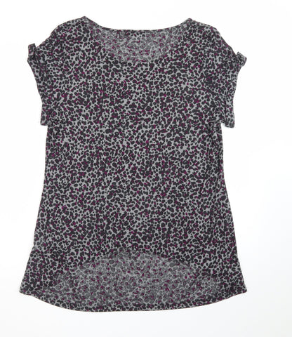 Marks and Spencer Women’s Multicoloured Animal Print Jersey T-Shirt UK 16