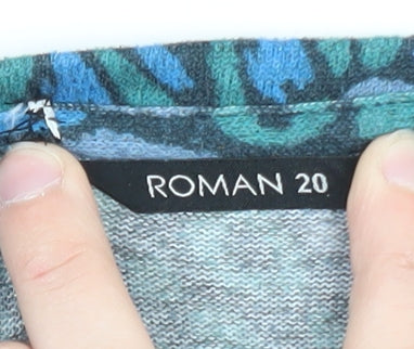 Roman Women’s Multicoloured Size 20 Crew Neck Pullover Jumper