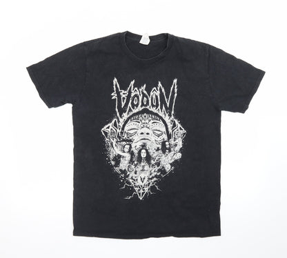 Gildan Men's Black Medium Band Graphic Rock T-Shirt