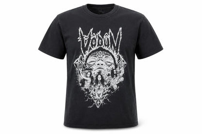 Gildan Men's Black Medium Band Graphic Rock T-Shirt