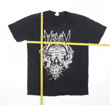 Gildan Men's Black Medium Band Graphic Rock T-Shirt