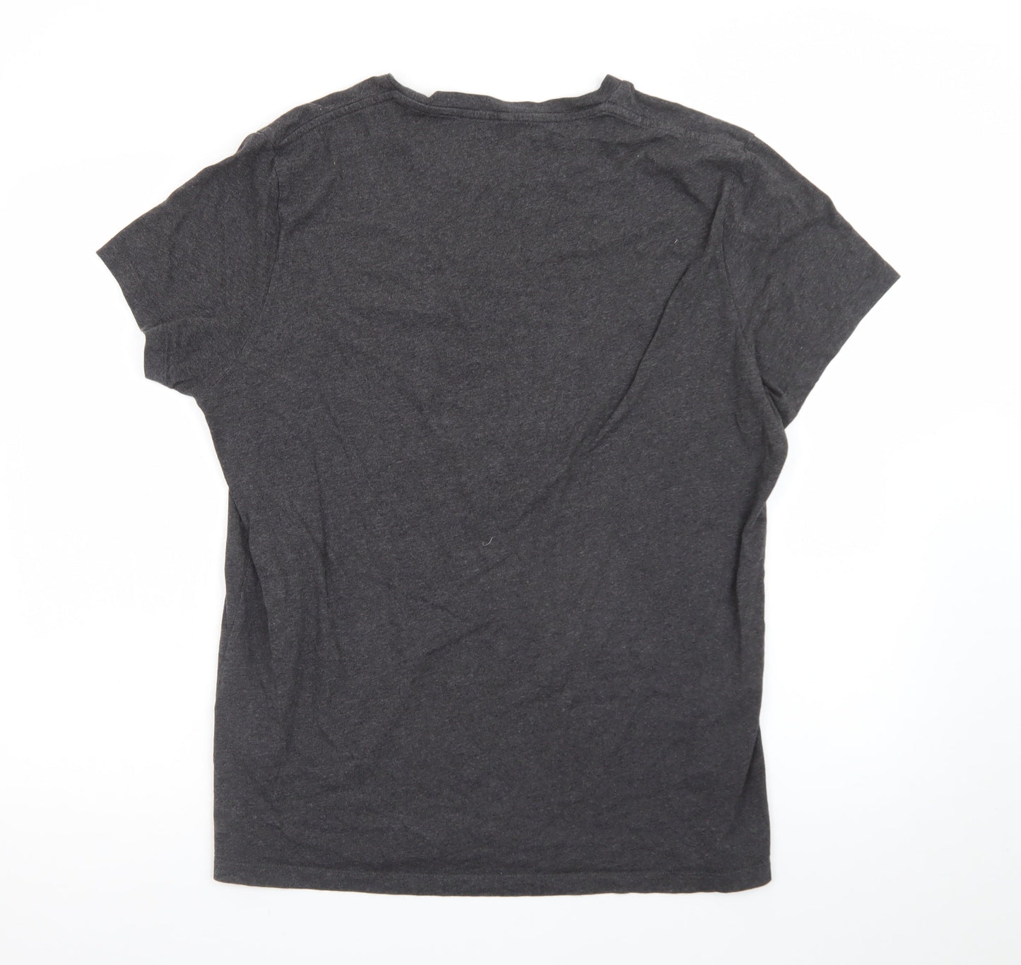 Jack Wills Men's Charcoal Crew Neck Short Sleeve T-Shirt Medium