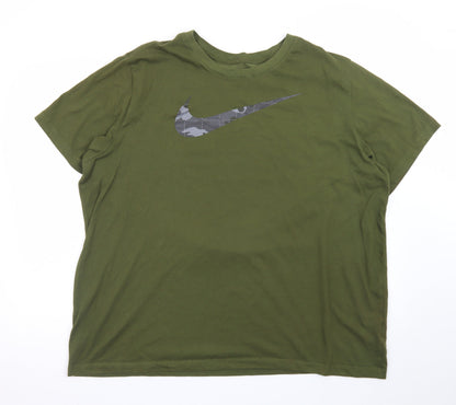 Nike Men's Green Dri-Fit Crew Neck T-Shirt XXL
