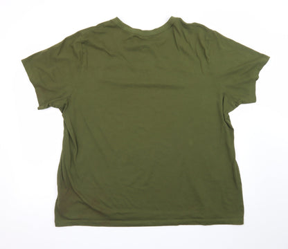 Nike Men's Green Dri-Fit Crew Neck T-Shirt XXL