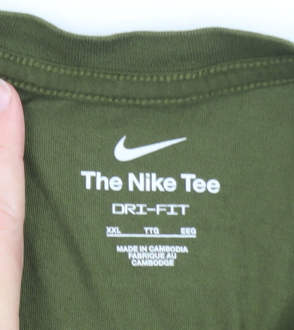Nike Men's Green Dri-Fit Crew Neck T-Shirt XXL