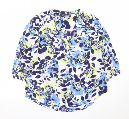 Marks and Spencer Women's Multicoloured Floral Tunic Blouse UK 14