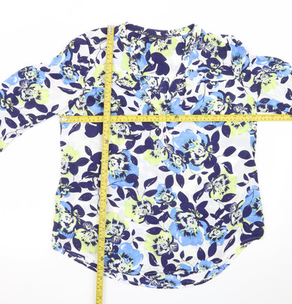 Marks and Spencer Women's Multicoloured Floral Tunic Blouse UK 14