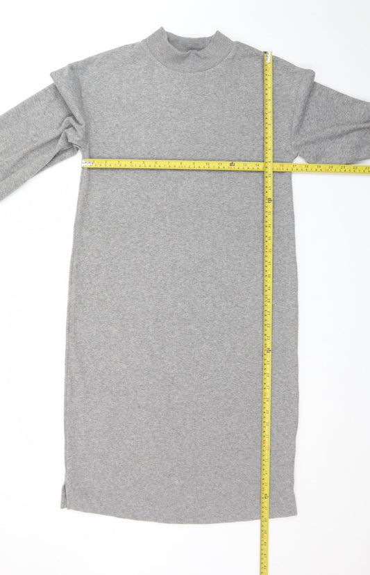 Marks and Spencer Women’s Grey Long Sleeve T-Shirt Dress Size 10
