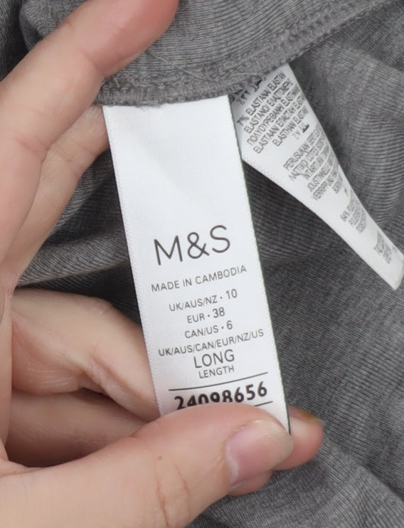 Marks and Spencer Women’s Grey Long Sleeve T-Shirt Dress Size 10