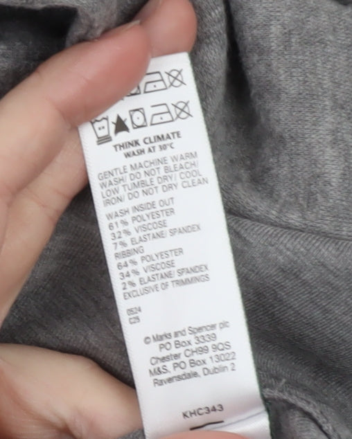 Marks and Spencer Women’s Grey Long Sleeve T-Shirt Dress Size 10