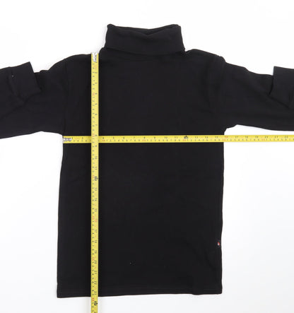 Bahob Women's Black Roll Neck Long Sleeve Basic Top Size S