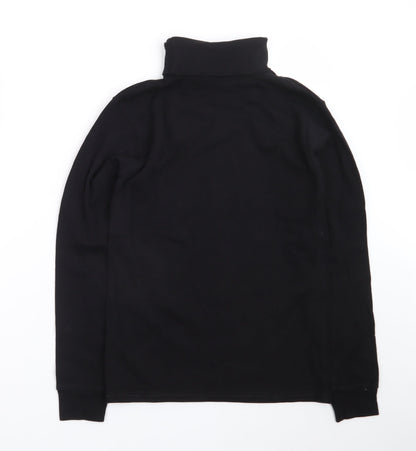 Bahob Women's Black Roll Neck Long Sleeve Basic Top Size S