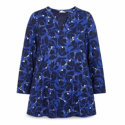 Seasalt Cornwall Women’s Blue Floral Shift Dress Size 16 Cotton