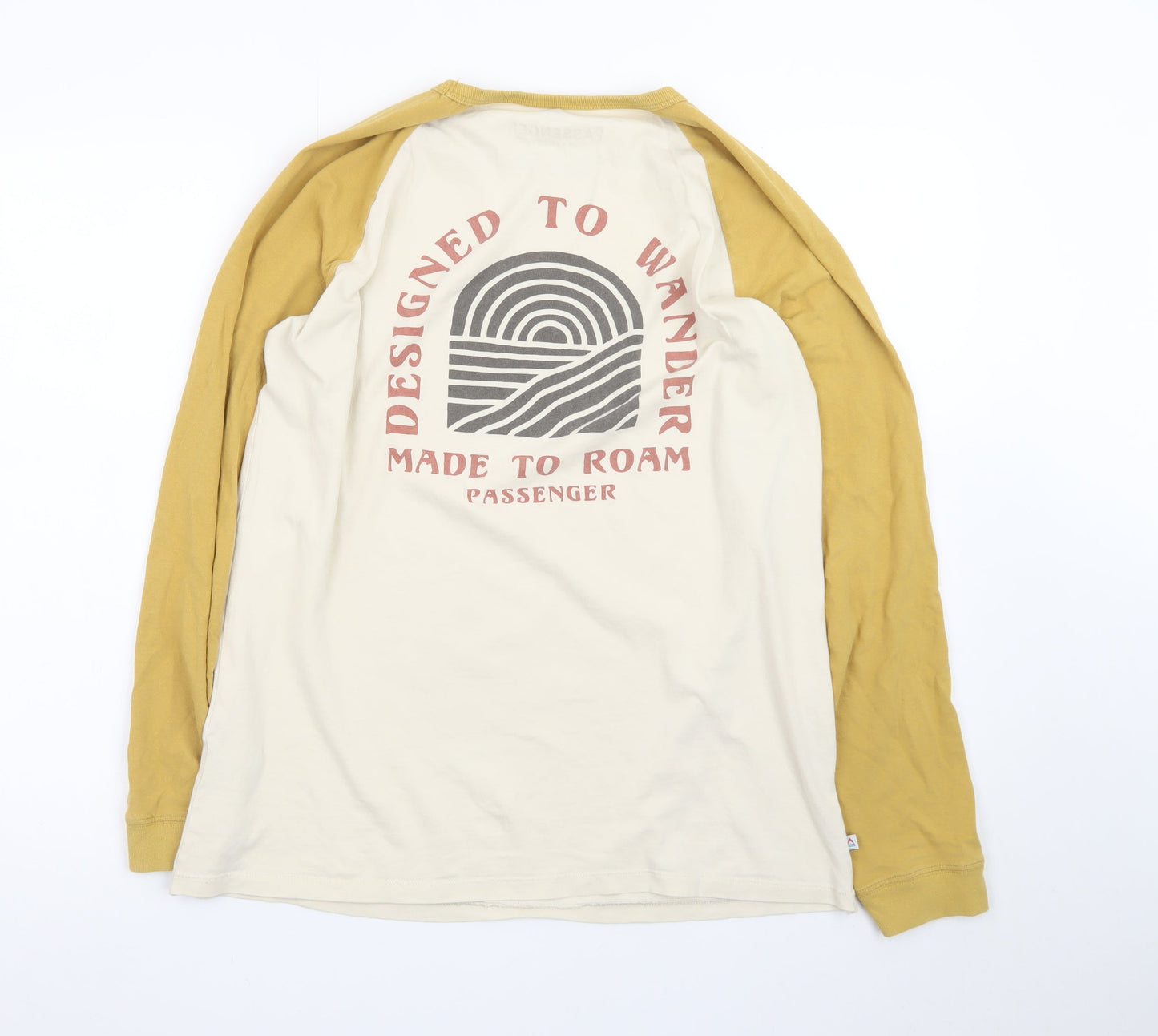 Passenger Men's Beige Long Sleeve Graphic T-Shirt L Made To Roam