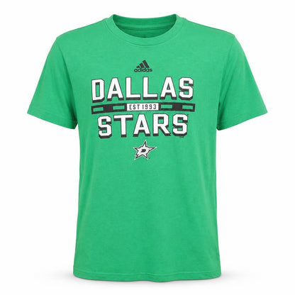 Adidas Men's Green Dallas Stars Graphic Short Sleeve T-Shirt M