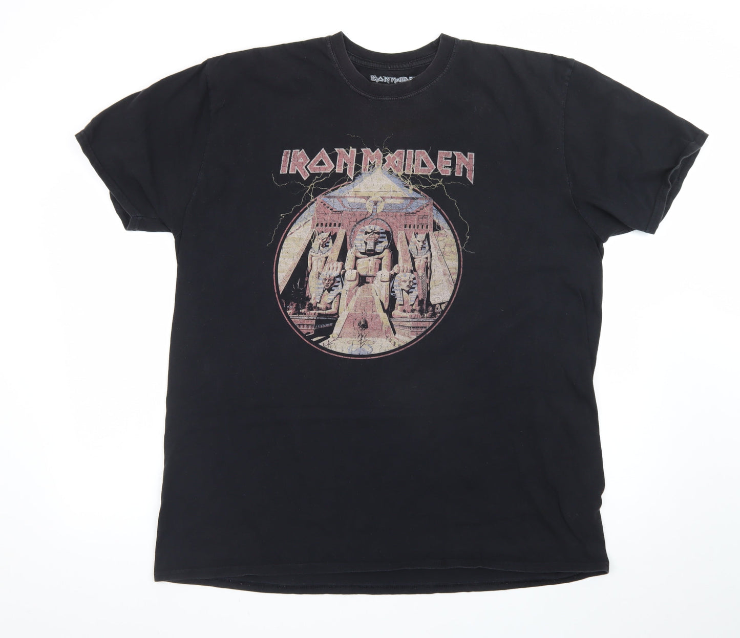 Iron Maiden Men's Black L Graphic Band Rock Cotton T-Shirt