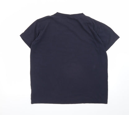 Trespass Mens Blue Graphic Outdoor T-Shirt Size M Lightweight Cotton