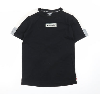 Levi's Teens Black 14 Plus Crew Neck Short Sleeve Cotton T-Shirt