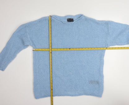 ASOS Women Blue Chunky Knit Pullover Jumper Size M