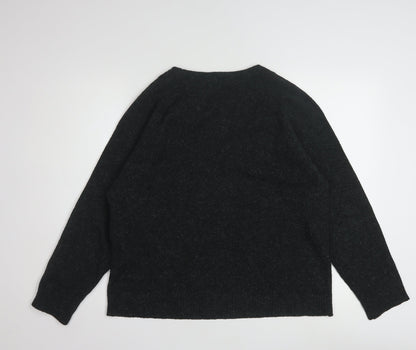 Vero Moda Women’s Black Knit Crew Neck Pullover Jumper Size L