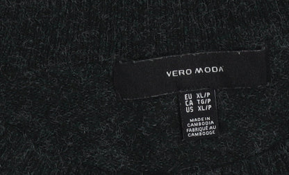 Vero Moda Women’s Black Knit Crew Neck Pullover Jumper Size L