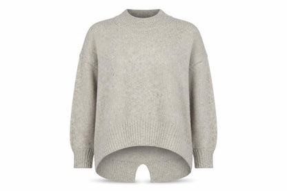 Tu Women Beige Mock Neck Chunky-Knit Jumper Size 18
