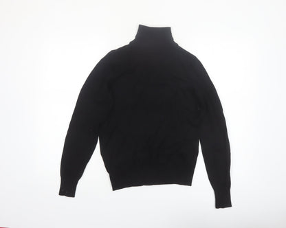 JD Williams Women’s Black Roll Neck Long Sleeve Knit Jumper Size 8/10