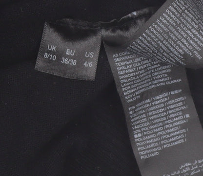 JD Williams Women’s Black Roll Neck Long Sleeve Knit Jumper Size 8/10