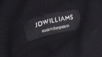 JD Williams Women’s Black Roll Neck Long Sleeve Knit Jumper Size 8/10