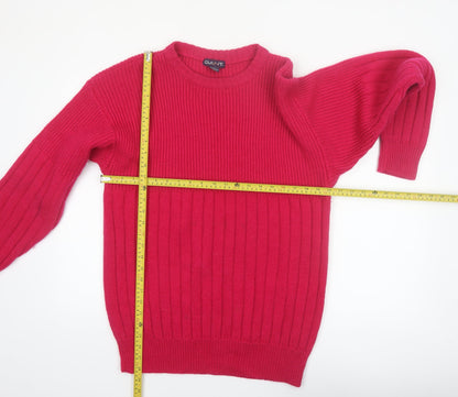 GANT Men’s Red Wool Crew Neck Pullover Jumper Size L