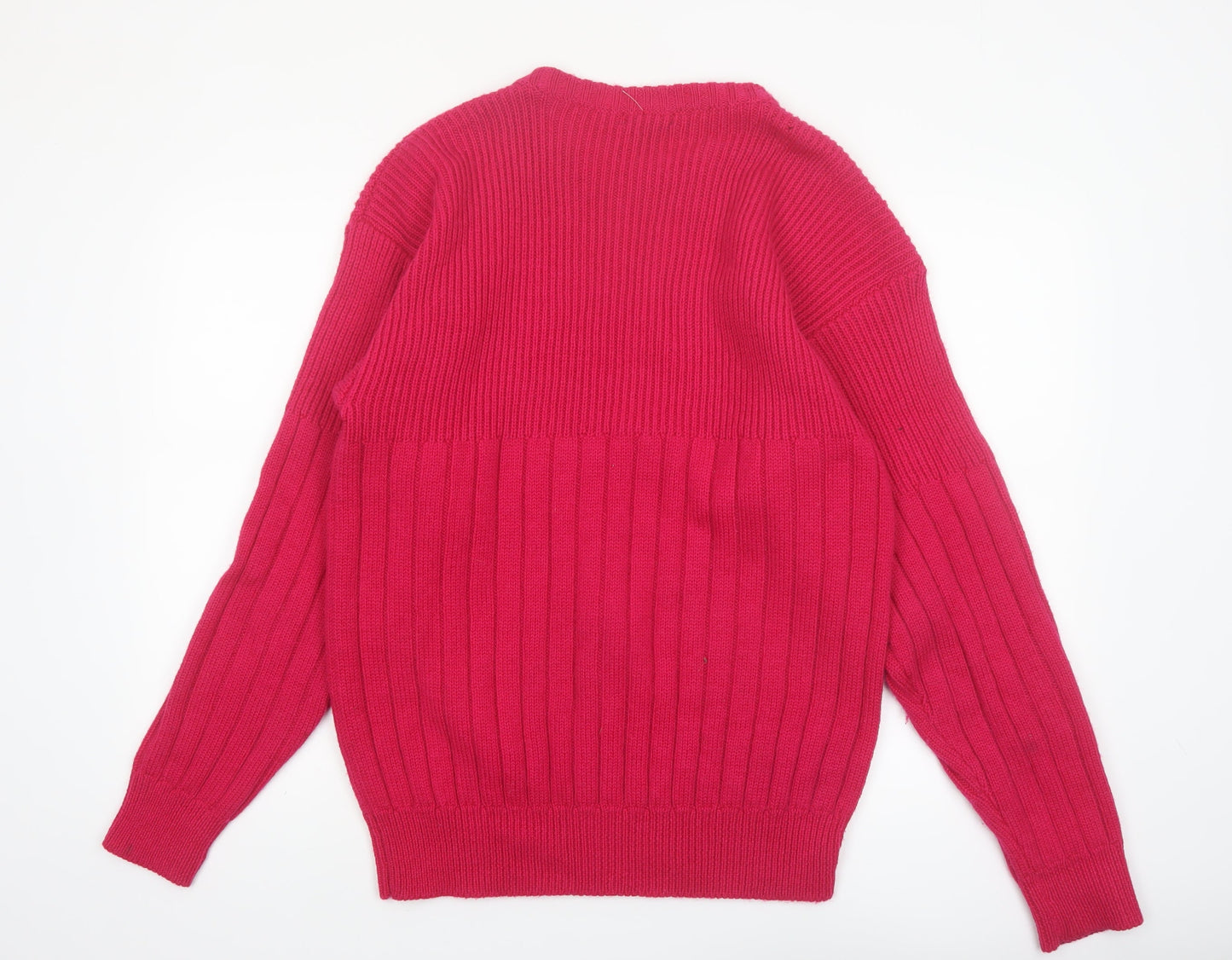 GANT Men’s Red Wool Crew Neck Pullover Jumper Size L