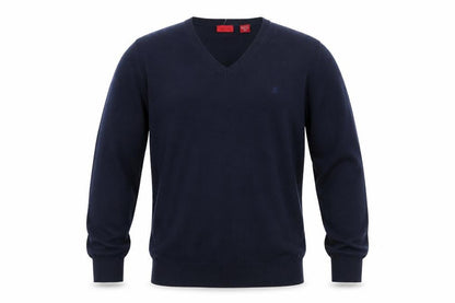 IZOD Men's Blue Cotton V-Neck Pullover Jumper XL