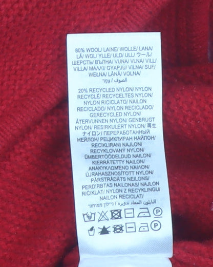 Seasalt Cornwall Women’s Red Wool Blend Crew Neck Jumper UK 18