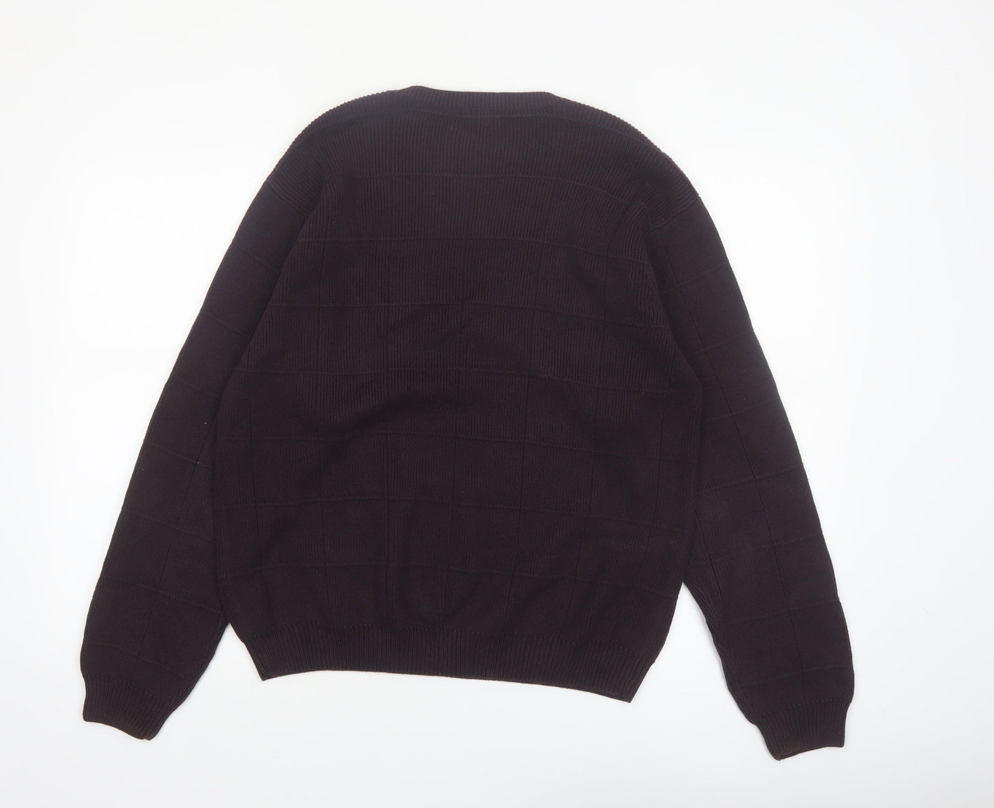 Arrow USA 1851 Men's Black Cotton Crew Neck Pullover Jumper Size S