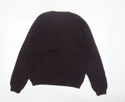 Arrow USA 1851 Men's Black Cotton Crew Neck Pullover Jumper Size S