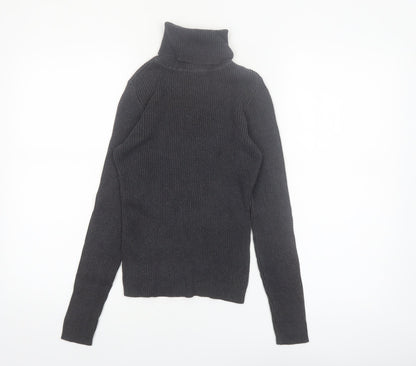 GAP Women’s Black Roll Neck Cotton Jumper XS