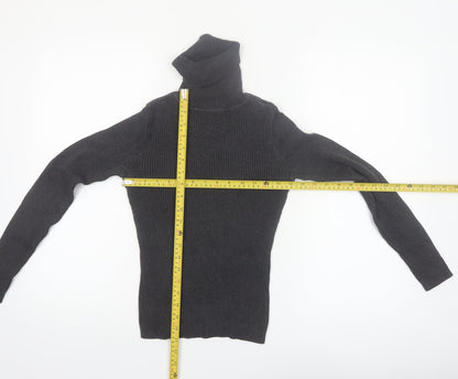 GAP Women’s Black Roll Neck Cotton Jumper XS