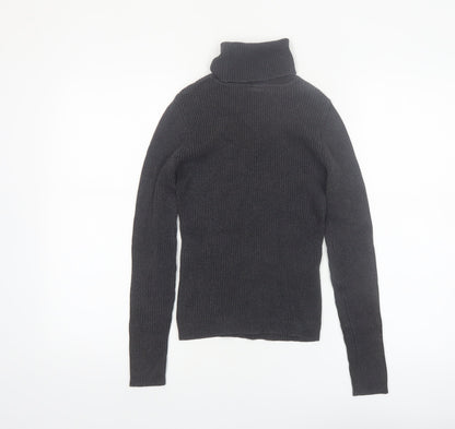 GAP Women’s Black Roll Neck Cotton Jumper XS