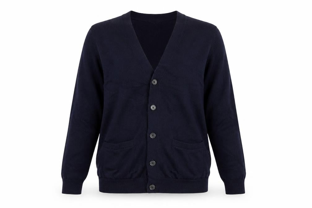 Goodthreads Women's Blue Merino Wool Cardigan Small V-Neck Knit
