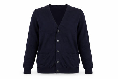 Goodthreads Women's Blue Merino Wool Cardigan Small V-Neck Knit