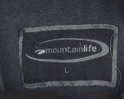 Mountainlife Men’s Black L Water Resistant Jacket Outdoor