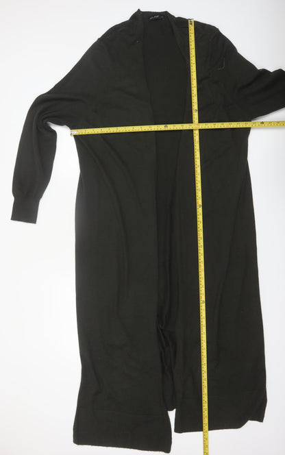 F&F Women’s Black Longline Open Knit Cardigan XL