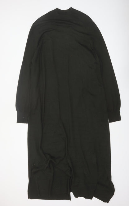 F&F Women’s Black Longline Open Knit Cardigan XL