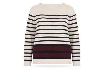 Principles by Ben de Lisi Women’s Beige Striped Pullover Jumper Size 14