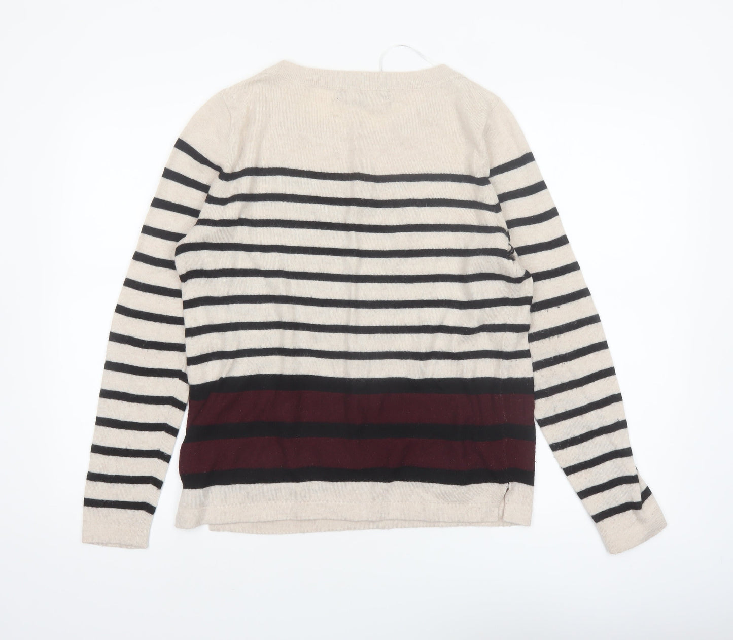 Principles by Ben de Lisi Women’s Beige Striped Pullover Jumper Size 14
