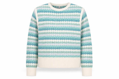 Marks and Spencer Per Una Womens Blue Striped Pullover Jumper M