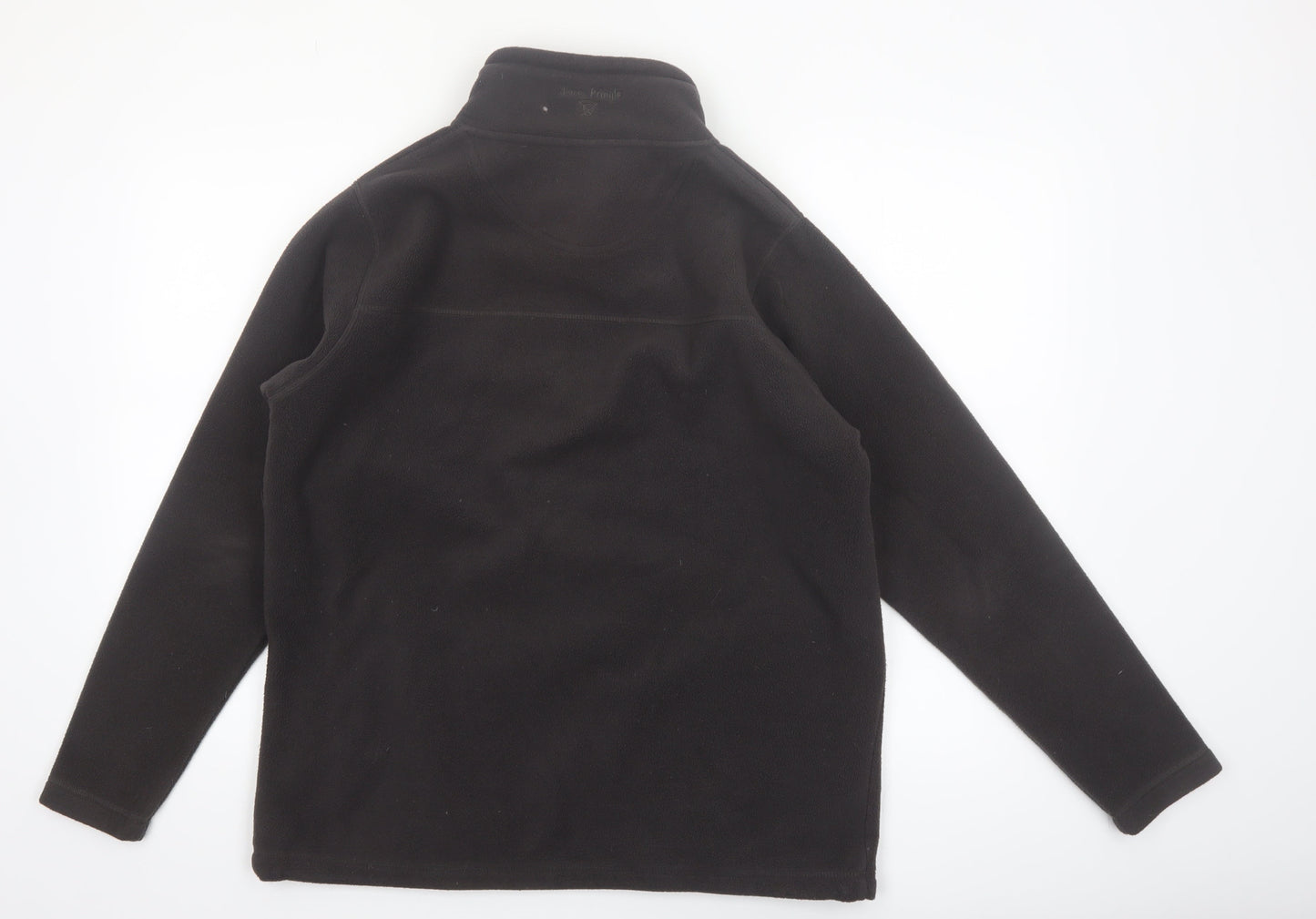 James Pringle Men's Black Fleece Full Zip Jacket Size S