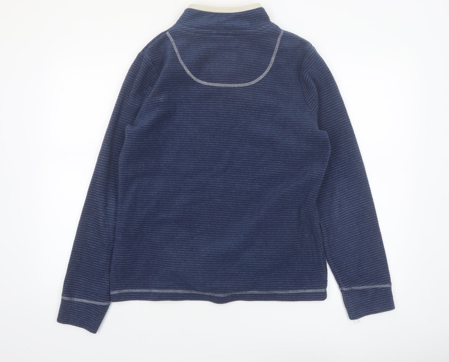 Weird Fish Women's Blue Half Zip Fleece Sweatshirt Size 12