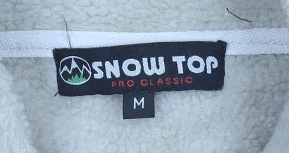 Snow Top Men's Brown Fleece Full Zip Jacket Size M Outdoor Casual