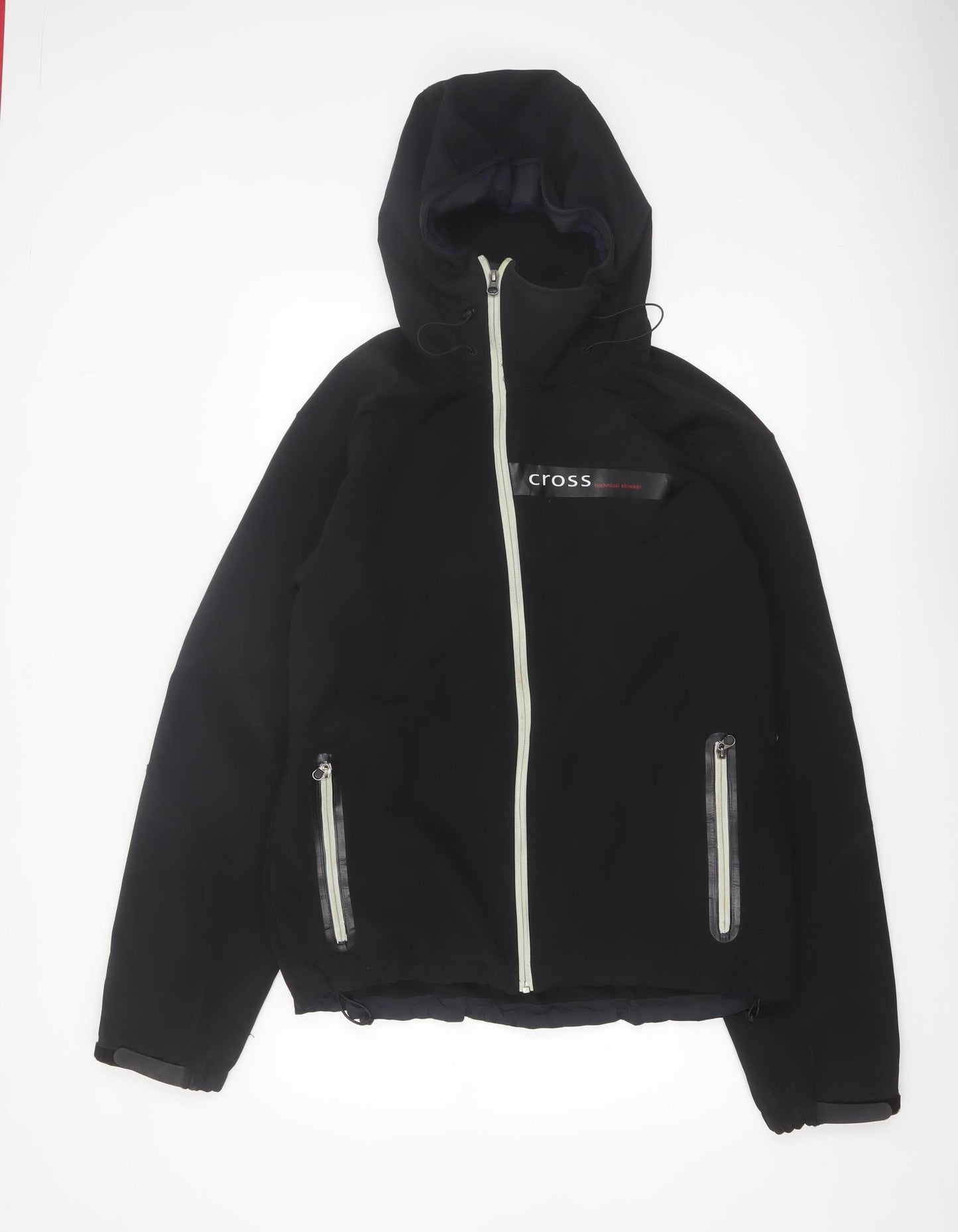 Cross Men's Black XL Soft Shell Hooded Jacket